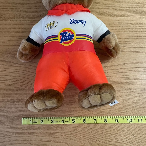 Nascar Ricky Craven Number 32 Racing Advertising Plush Bear Tide Downy 15” Rare! - Picture 11 of 11